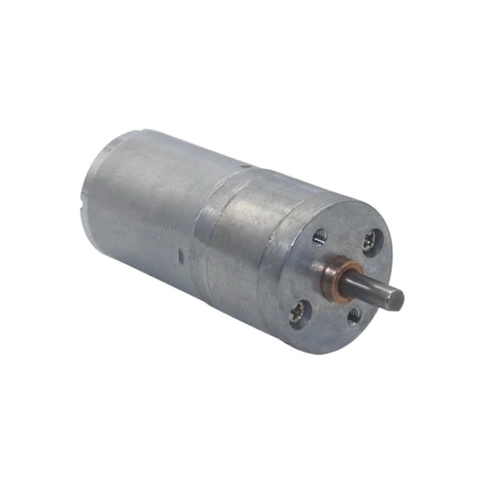 DC Gear Motor Model 25GA370, 6/12/24V, Adjustable Speed, 24.4mm Diameter, Shaft 4x8mm