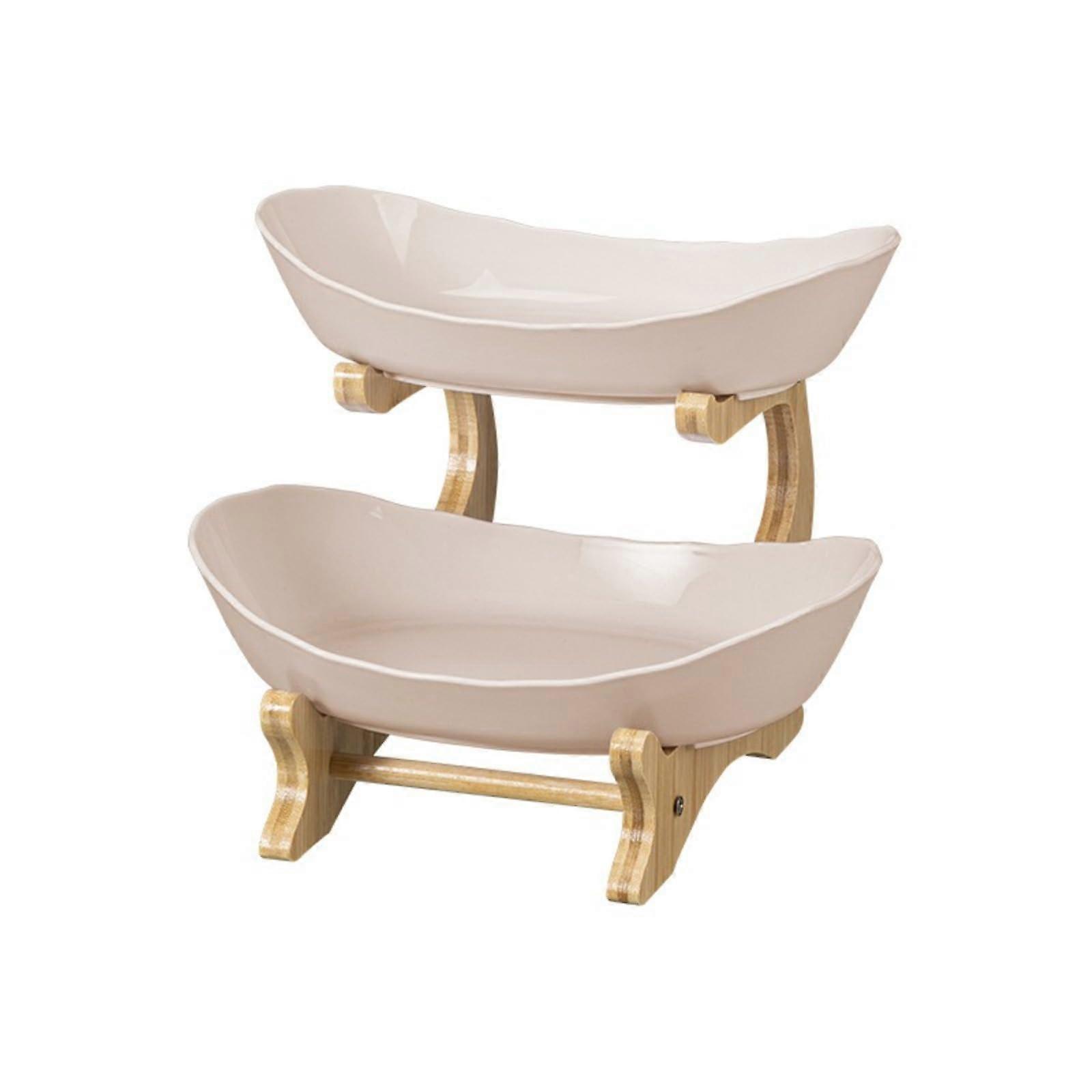 3 Tier Fruit Stand with Generous Bowl Capacity for Kitchen Counter and Party Display