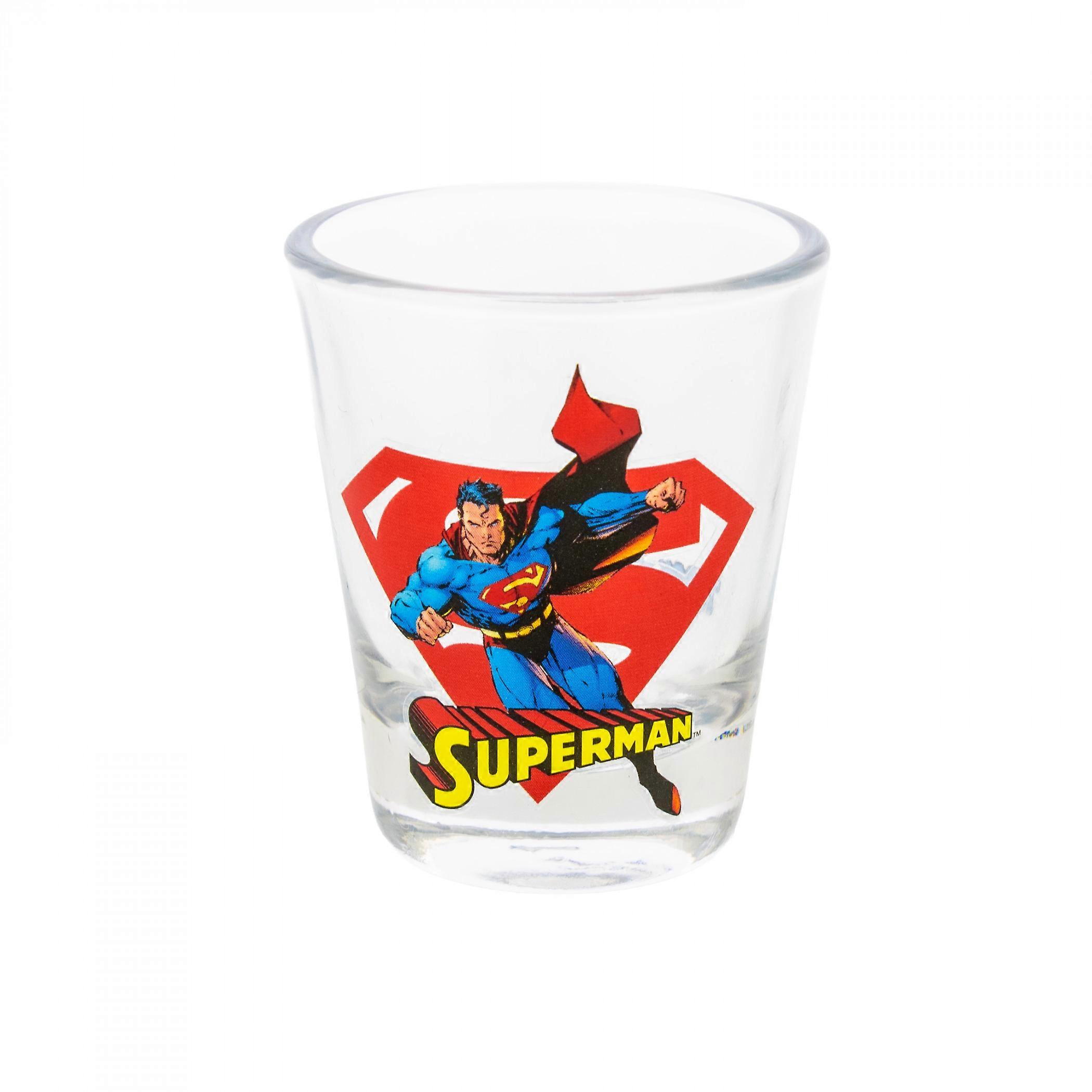 Superman in Action Mini Glass
