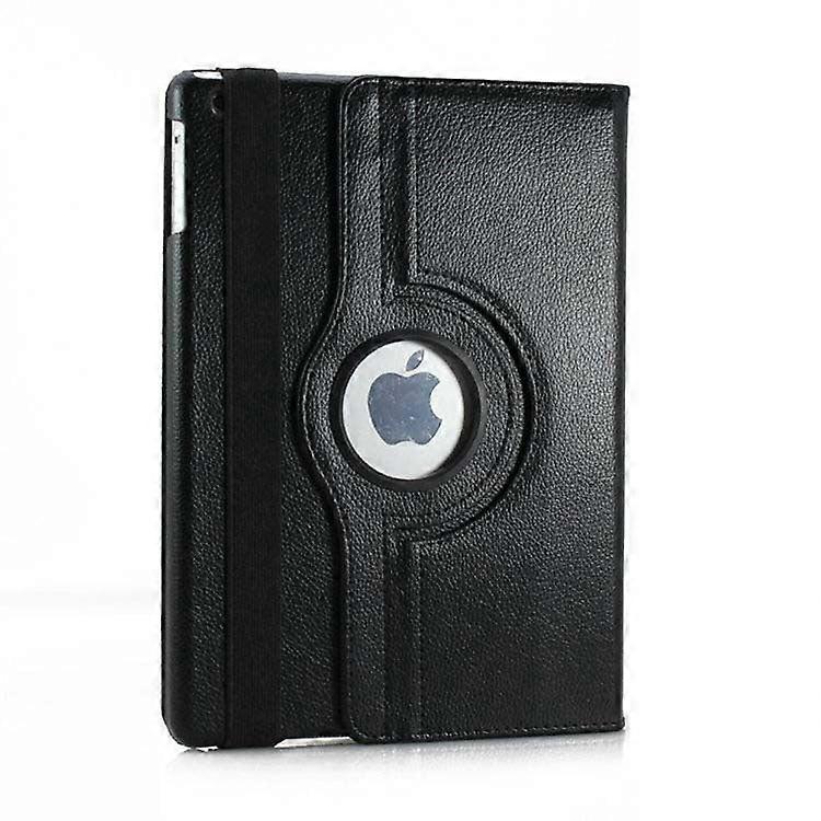 Stylish Case For Ipad Pro 11-2024 Black Litchi Texture Rotating Leather