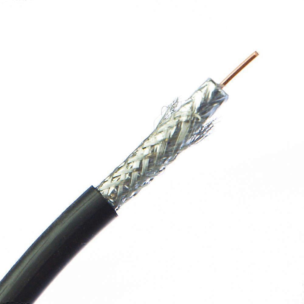 Ethernet Coaxial Cable RG58/U Solid Core 1000ft Spool Stable Signal Transfer for Networking