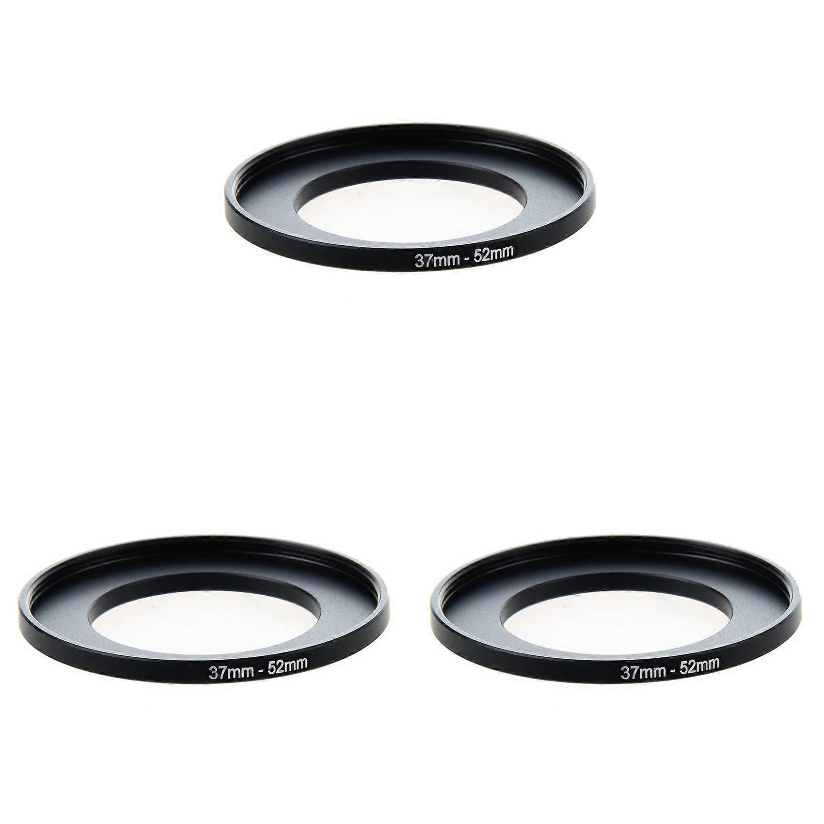 3X Camera Lens Filter Step Up Ring 37mm to 52mm Adapter Black
