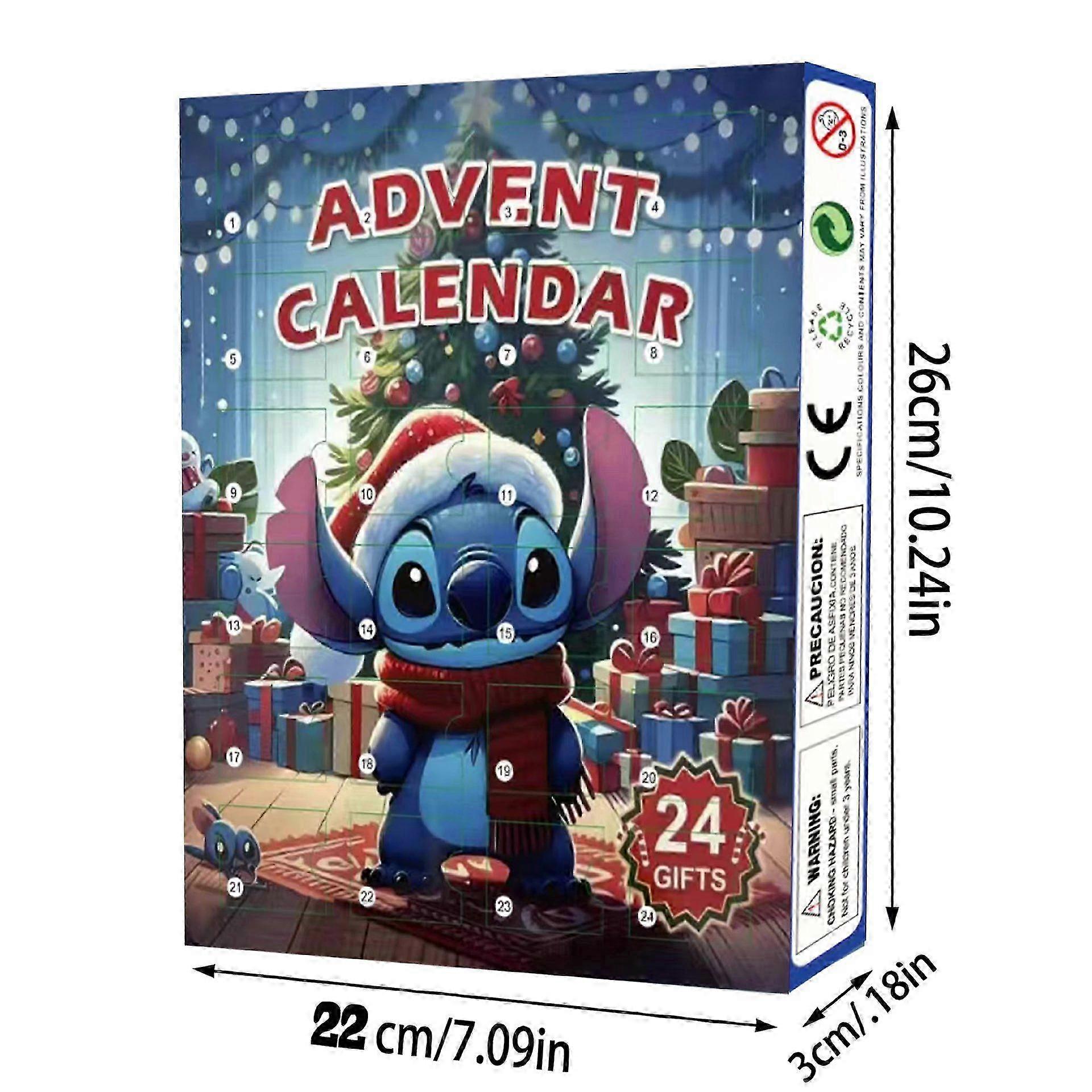Christmas Advent Calendar 2024 Stitch Christmas Advent Calendar Blind Box 24 Christmas Countdown Gift Ornaments 25-26