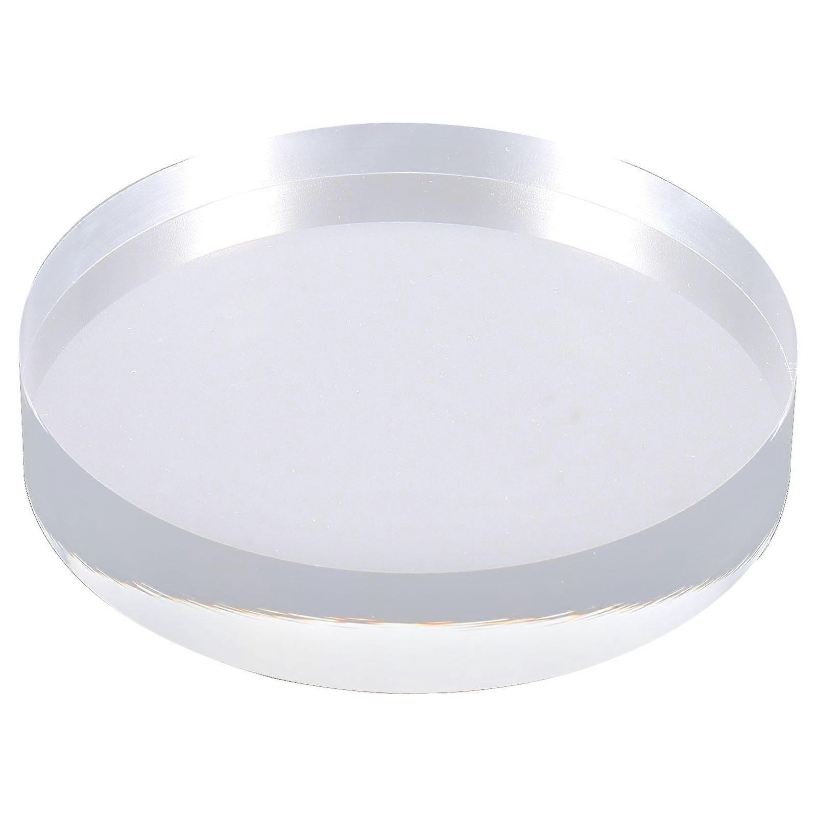 4Pcs Acrylic Display Base for Jewelry Holder Silver Set