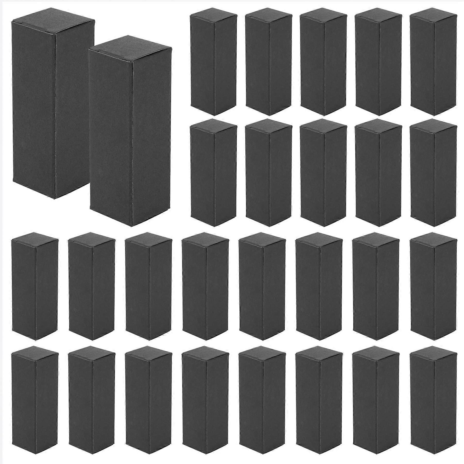 100 Pack Black Lipstick Packaging Boxes Bulk Rectangle Lip Gloss Box for DIY Gift Wrapping
