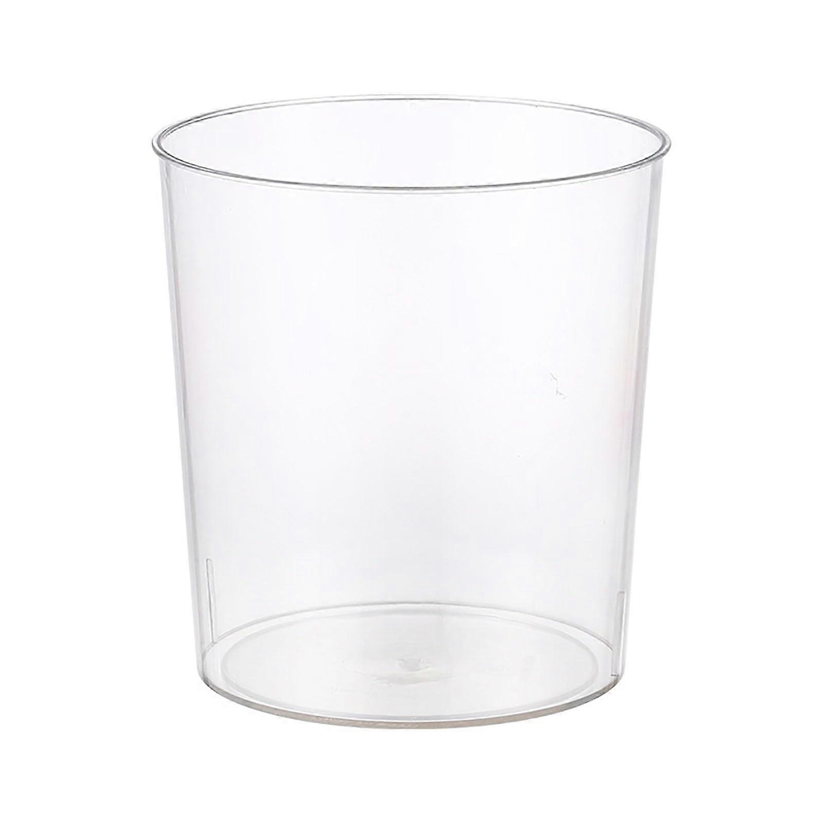 Clear Trash Can Large Capacity Transparent Bathroom Bin Plastic Wastebasket for Kitchen Office S