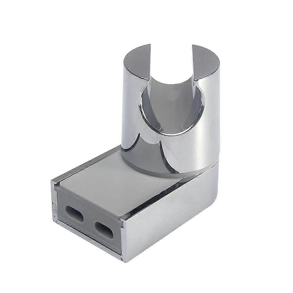 Wall Mount Adjustable Shower Head Holder Chrome Handheld Bracket with Adjustable Shower Angle