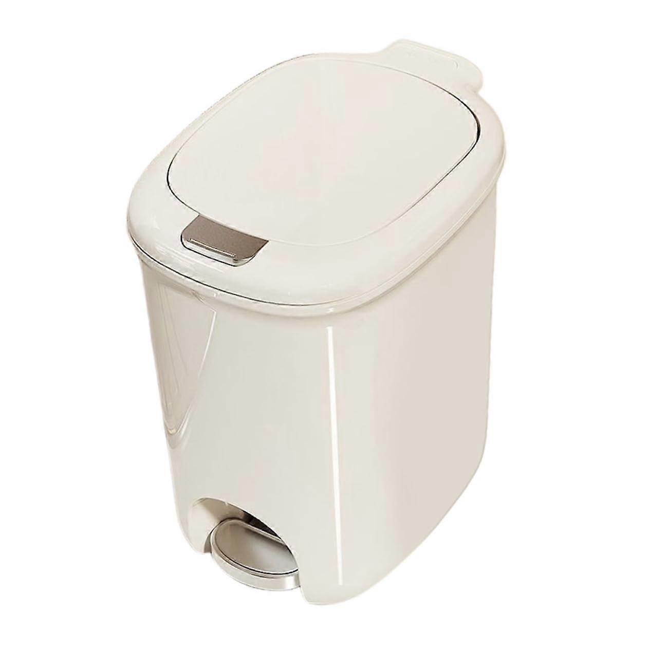 Pedal Trash Can with Flip Lid for Kitchen Bathroom Hands Waste Bin MultiRoom Use