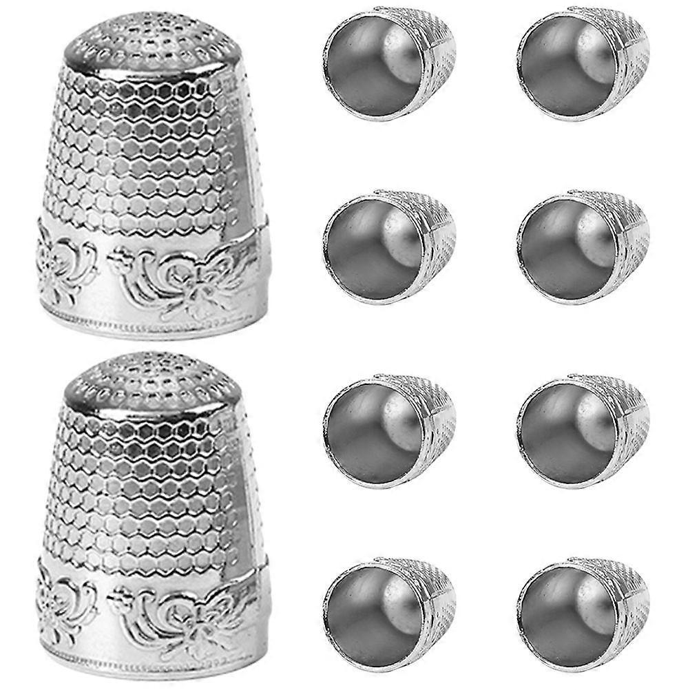 10Pcs Sewing Thimble Decorative Sewing Finger Protector Retro Style Thimble Finger Protection Thimble