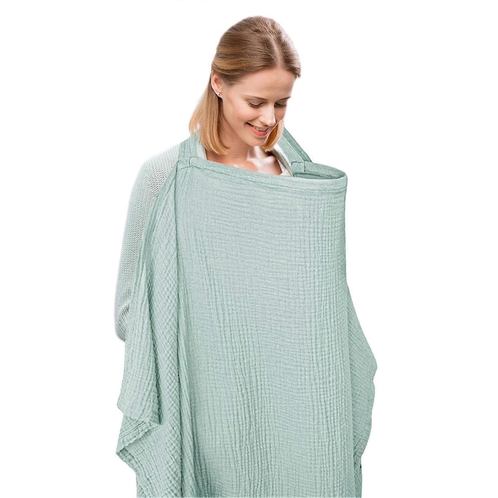 Breathable Cotton Nursing Cover with 360° Full Coverage, Adjustable Strap, MultiUse for Travel