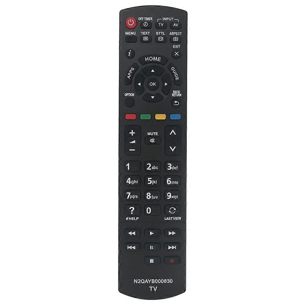 Replacement TV Remote Control Compatible for Panasonic N2QAYB000830 Television