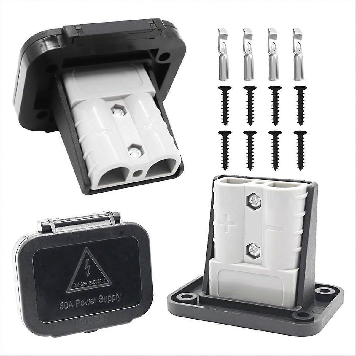 50 Amp Battery Quick Connect/Disconnect Connector Mounting Panel