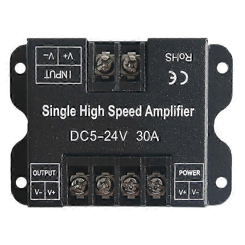 LED Strip Amplifier 30A DC5V -24V Single High Speed Amplifier for Single Colour LED Strip Power Repeater Controller
