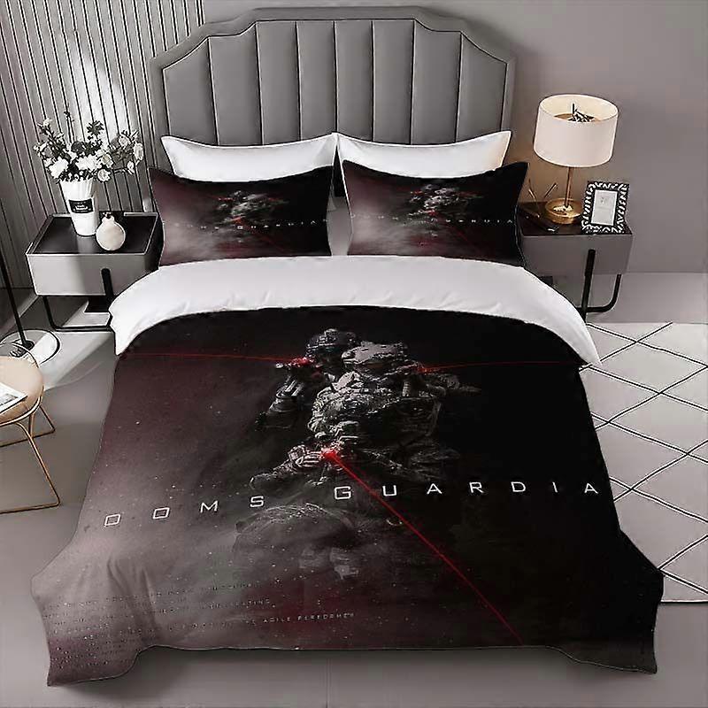 Doom Guardian Bettwäsche-Set, dreiteilig, bestehend aus Bettbezug und Kissenbezug, weich und komfortabel