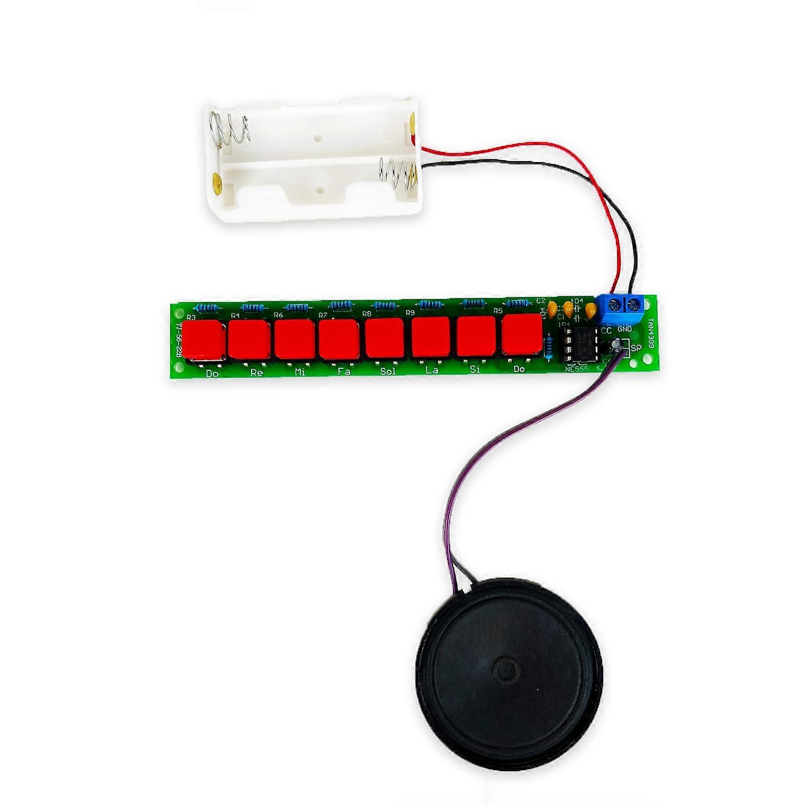 Beginner Electronic Soldering Kit Piano with Eight Distinct Musical Notes for DIY HandsOn Practice