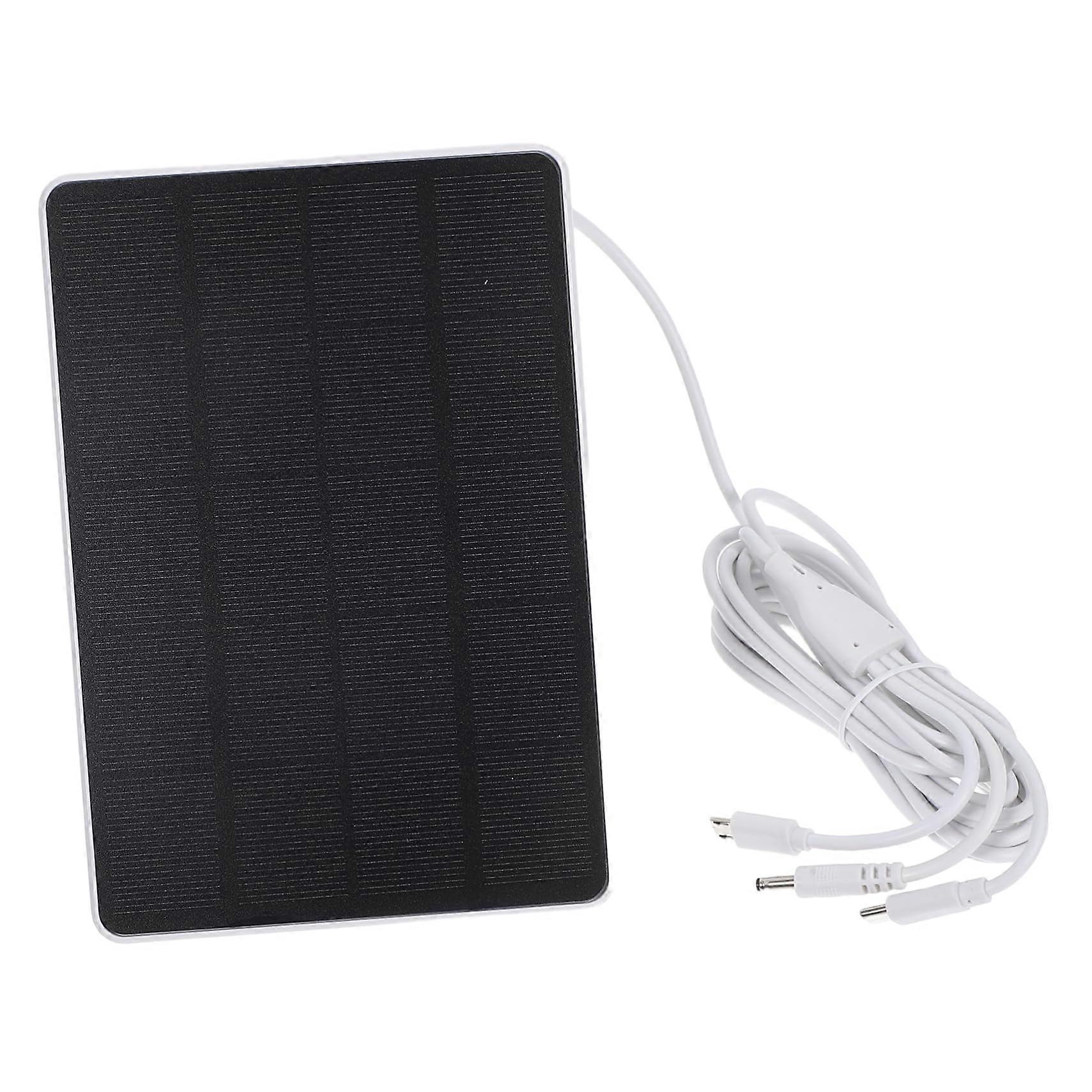 Solar Doorbell Charger Monocrystalline Panel Continuous Charging Weatherproof Adjustable Mount USBC