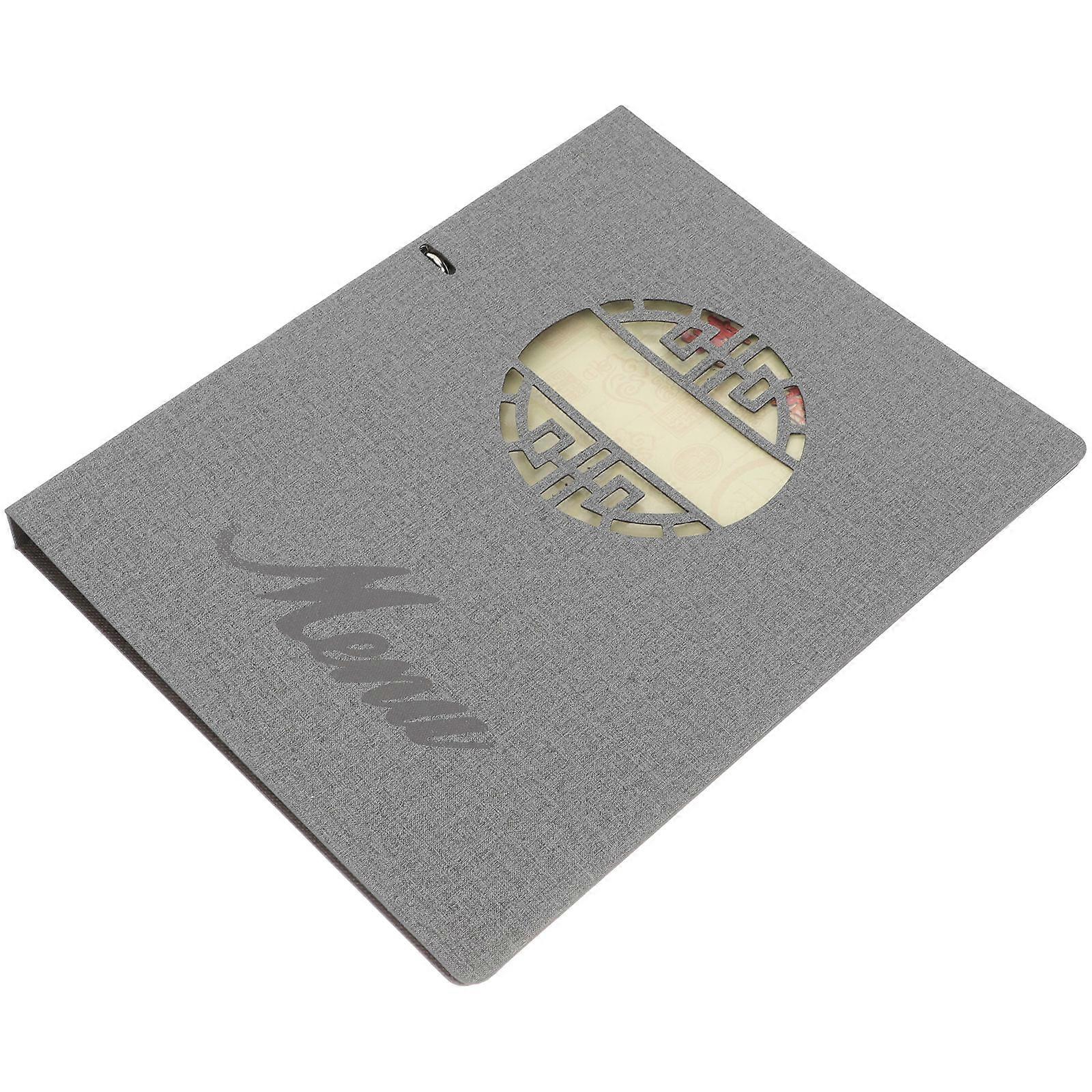 Menu Cover for Restaurant Use with 2Pcs Transparent Menu Protectors