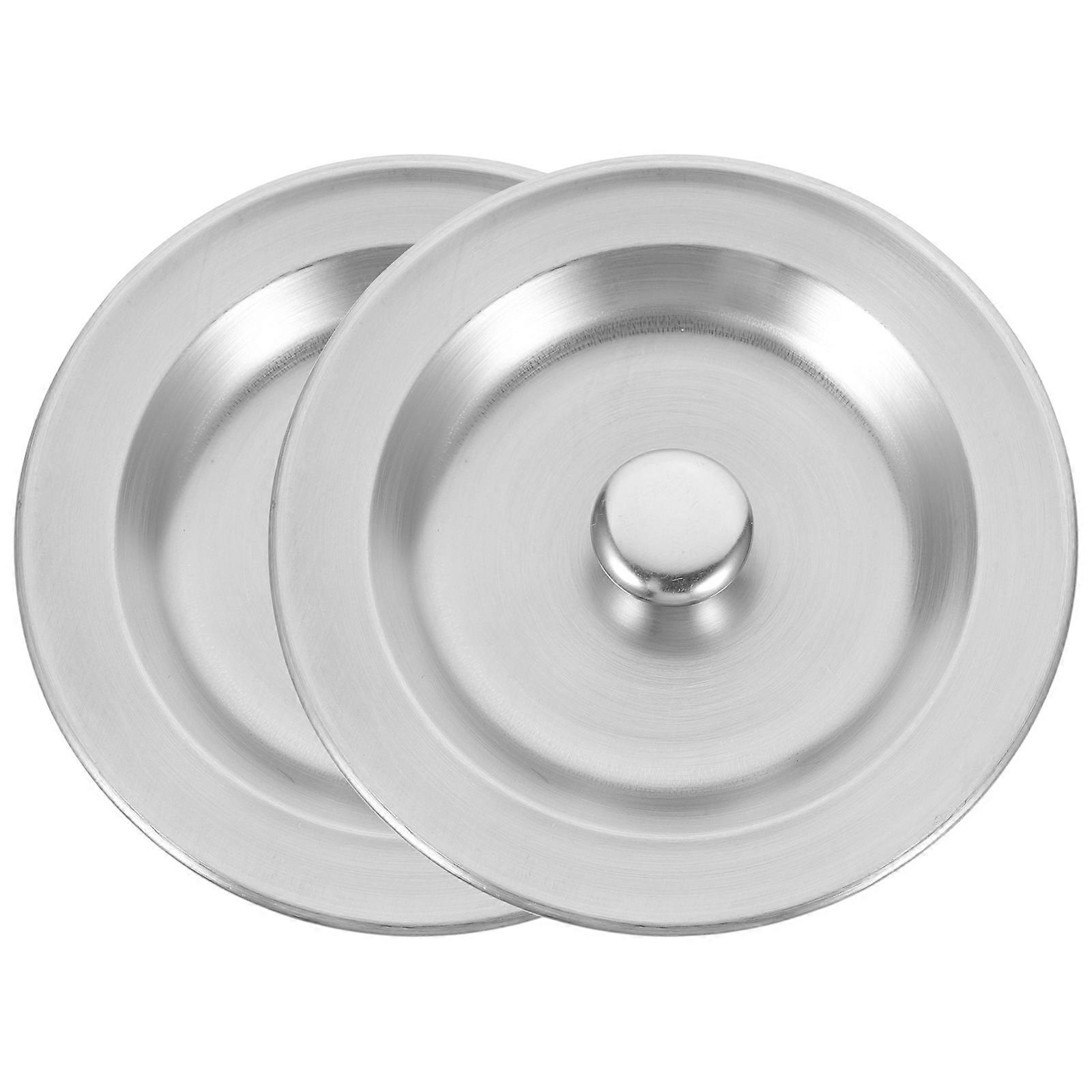 Stainless Steel Drain Plug Sink Plug for Kitchen Sink Use 2Pcs