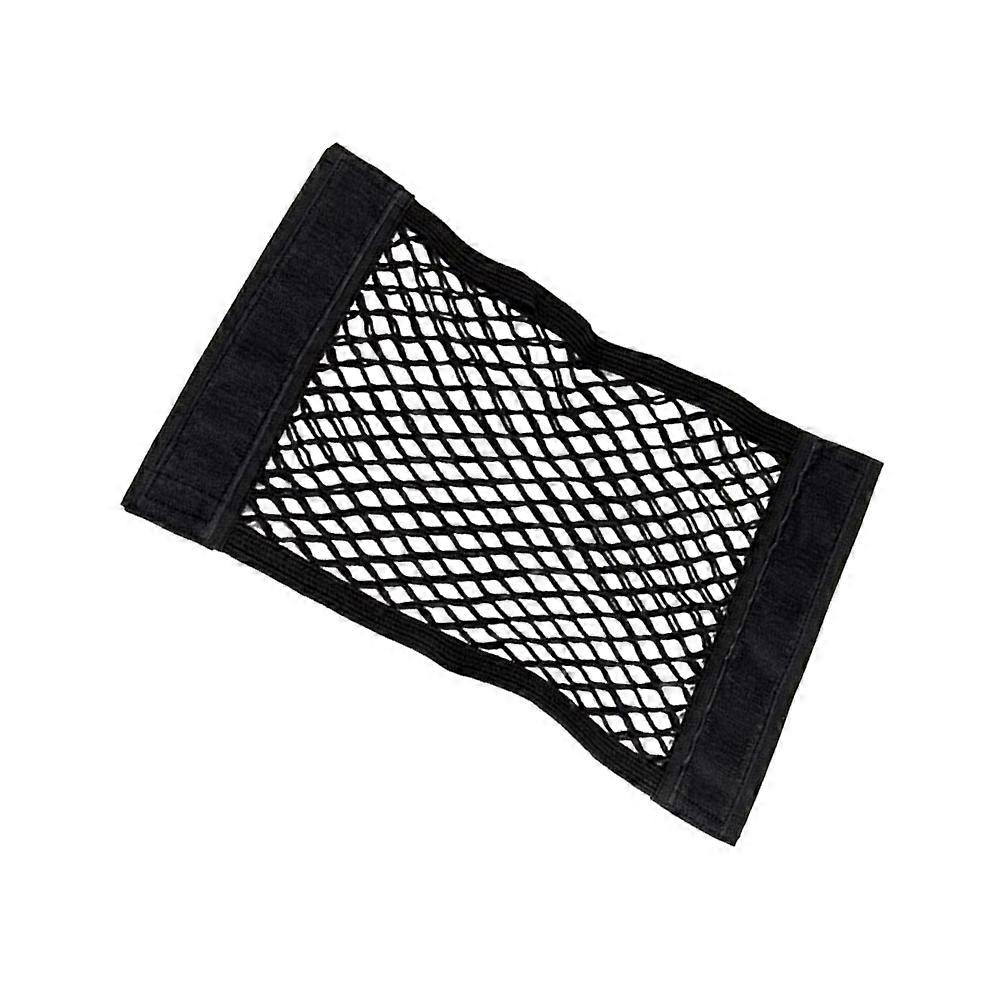 Seat Back Storage Net Double Layer Net Bag for Car Trunk Organizer Black