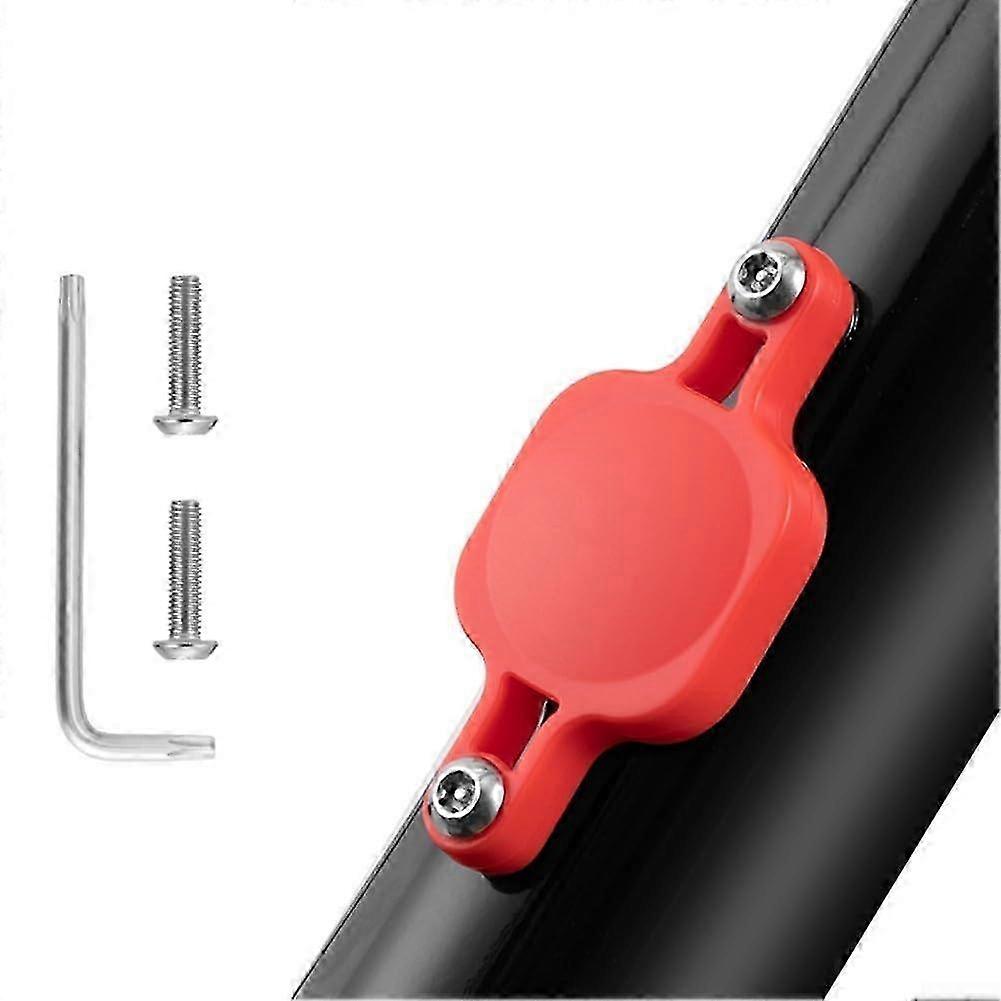 Bike GPS Tracker Mount with AntiTheft Weatherproof ABS Bracket and Hex Tool compatible Cycling Red