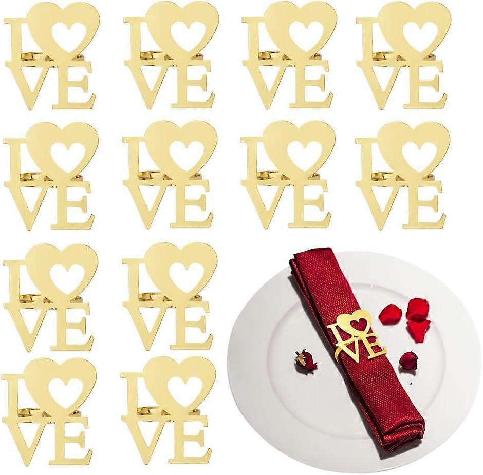 14-Piece Valentine's Day Napkin Ring Set