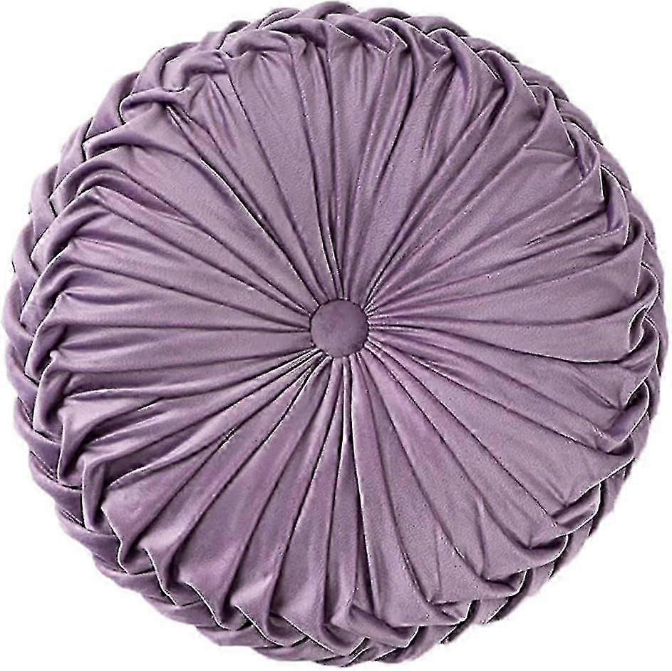 Velvet Round Throw Pillow for Couch or Bed