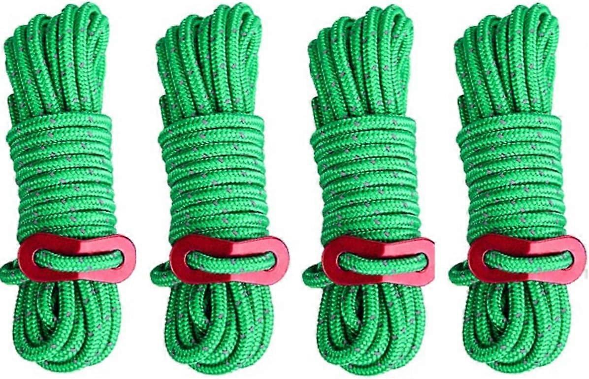 Reflective tent rope, 4 nylon ropes