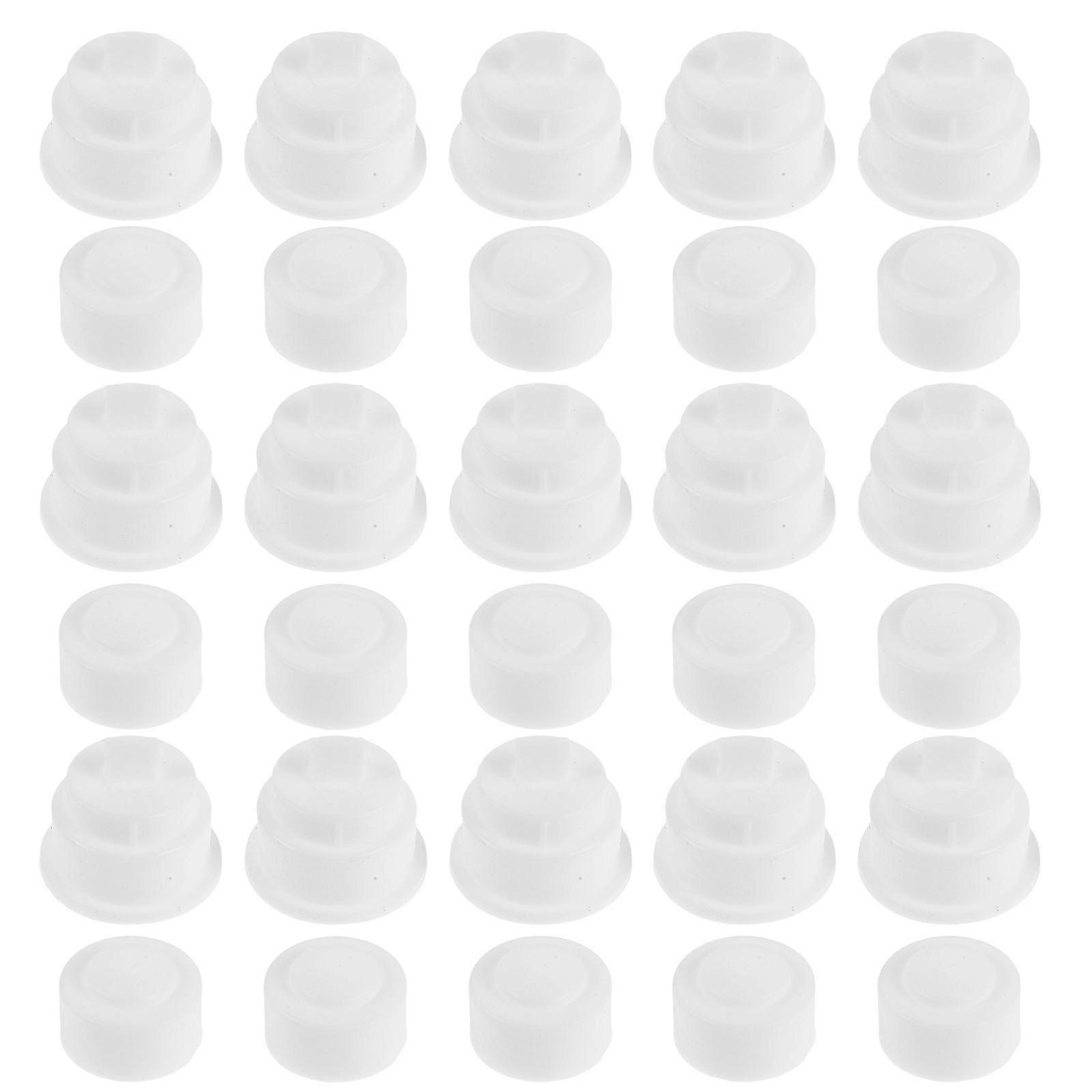 10pcs Automatic Toothpaste Dispenser Pump Replacement, No-Drip Squeezer Cap for Bathroom, Leakproof Silicone Pump for Touchless Toothpaste Holders