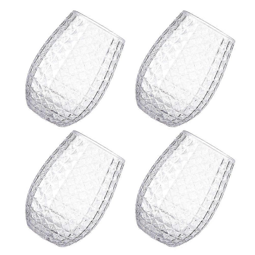 Plastic Transparent Wine Cup for Party Use 4Pcs Multi-Function Cups