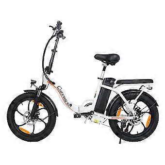 CHEEVALRY C16 white 250W Step-Thru Lady Ebike 48V 16Ah Large Capacity Battery Fat Tyre