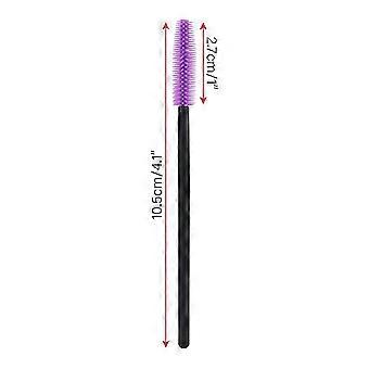 50PCS Disposable Silicone Eyelash Mascara Wands Brushes Cosmetic Eyelash Extension Applicators Professional Makeup Tool Set (Multi-colored)