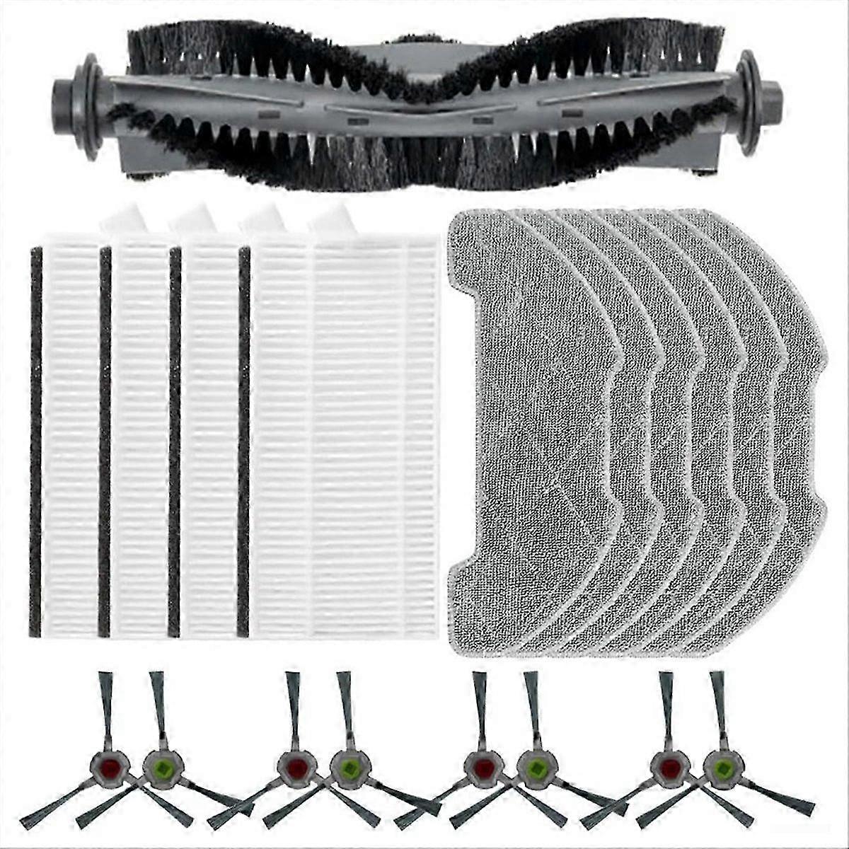 compatible with P30 Robot Main Side Brush Hepa Filter Mop Cloth