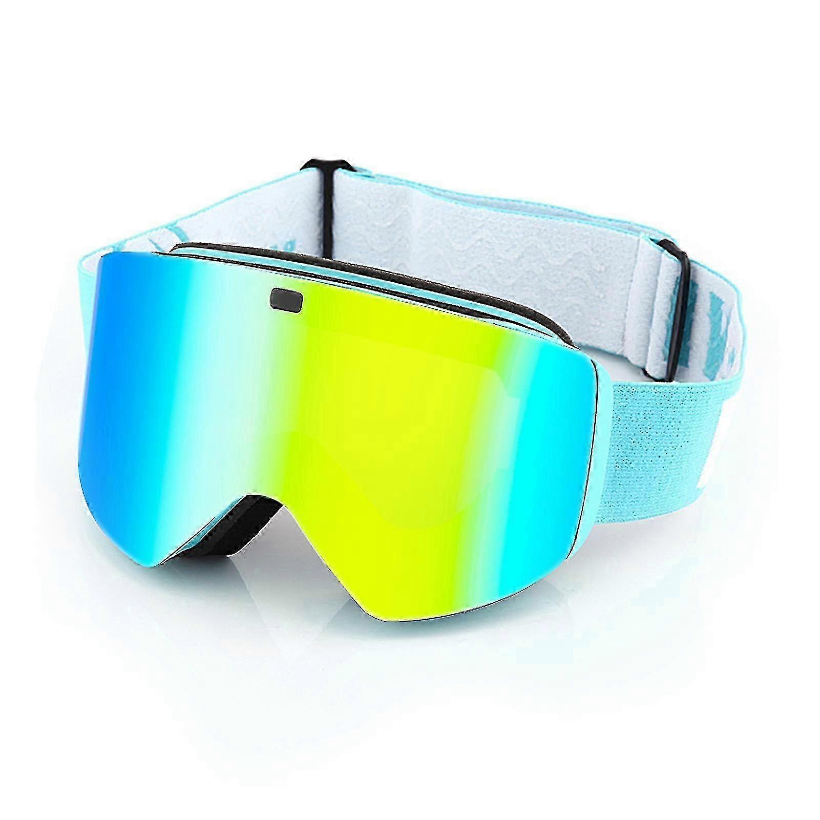Cylindrical Double Layer Ski Goggles, Comfortable Windproof Snow Goggles for Skiing Snowmobiling