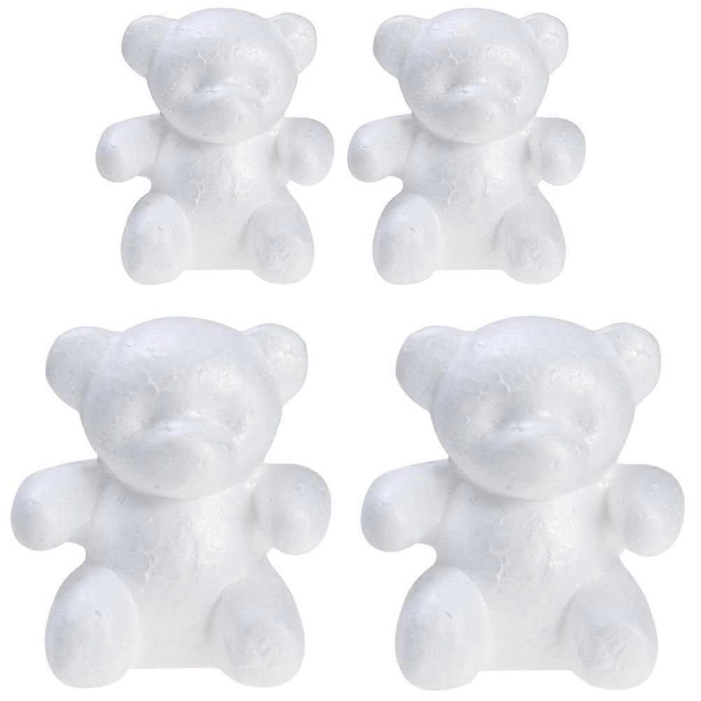 Bear Modeling for DIY Decor 4Pcs White Handmade Mould Set