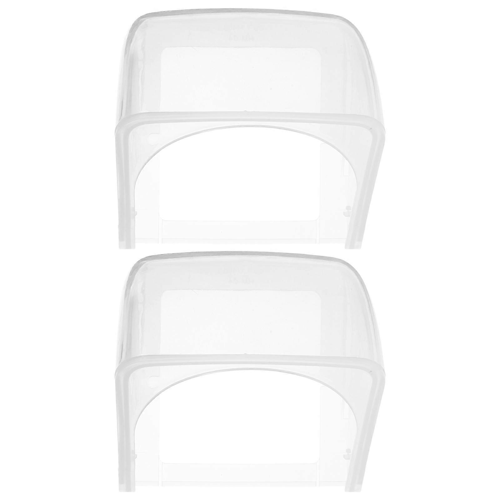 Outdoor Socket Waterproof Cover Clear Plastic Electrical Outlet Protector 2Pcs