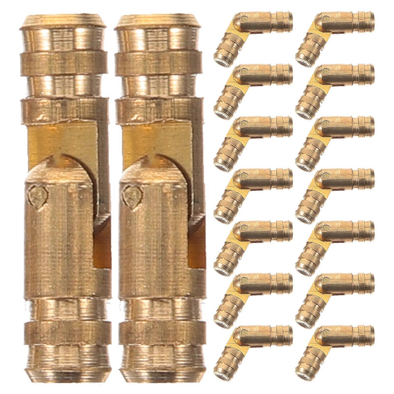 Copper Cylindrical Hinge Self Closing Spring Hinge for Boxes 50Pcs Set