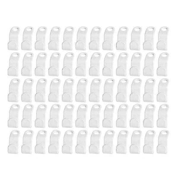 60 crochets pour cintres - Blanc
