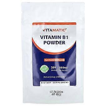 Vitamatic, Vitamin B1 Powder, Unflavored, 3.5 oz (100 g), 2-Pack