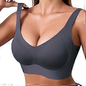 Ribbed Seamless Bra  Sporty & Fashion Design  compatible with Daily Comcompatible witht  Modern Aesthetic