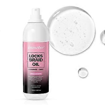Huile de tresses Locks - rafraîchit le cuir chevelu sec et qui démange, favorise les bords plus forts et ajoute de la brillance aux tresses, torsades, tresses. 170 ml/5,74 oz liq.