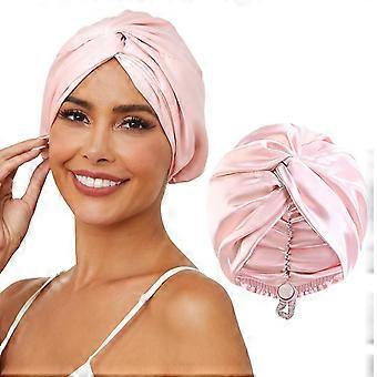 Adjustable Silk Satin Hair Bonnet For Sleeping