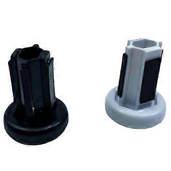2 Pcs Hockey Stick Tail Cover 5x4x4cm White