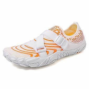 Women's Athletic Water Shoes, Breathable Mesh Quick-Dry Lightweight Barefoot Design with Adjustable Velcro Strap for Beach Surfing Swimming Fishing Di
