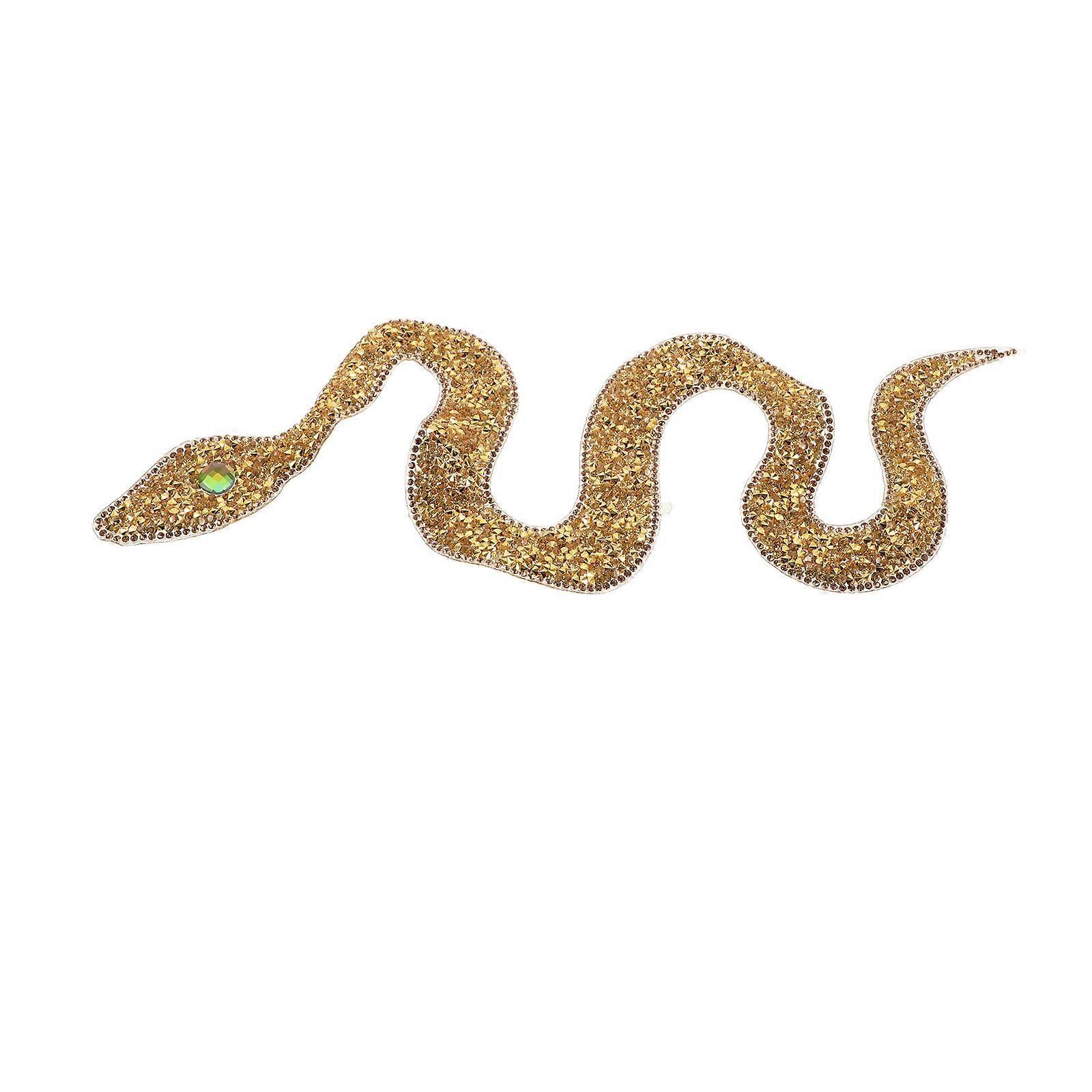 Strass serpent Applique décoratif serpent Patchs vêtements fer sur Patch artisanat Strass Patch