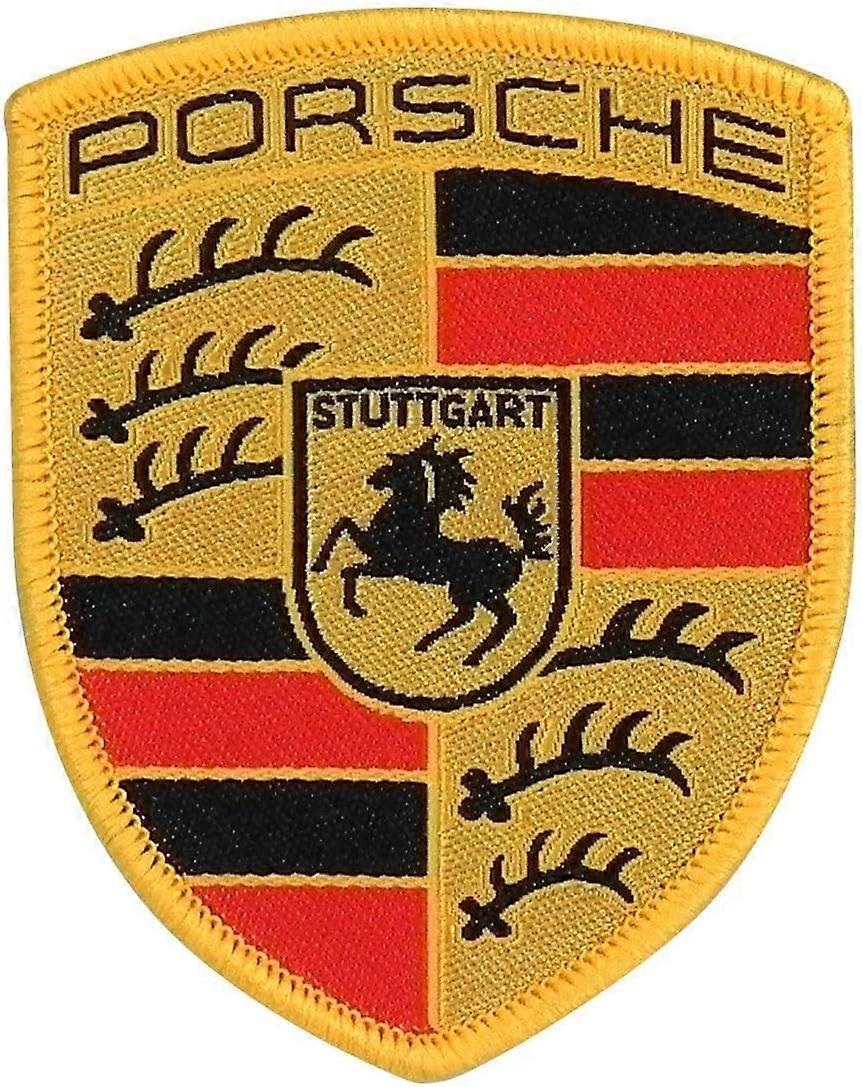 Porsche crest stitched badge