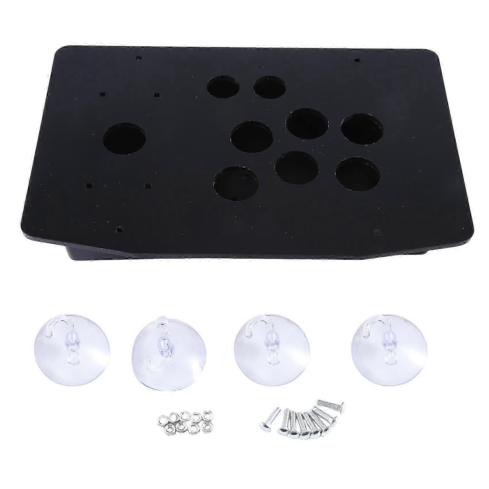DIY Arcade Joystick Replacement Acrylic Panel Case Handle Arcade Game Kit Sturdy Construction Easy