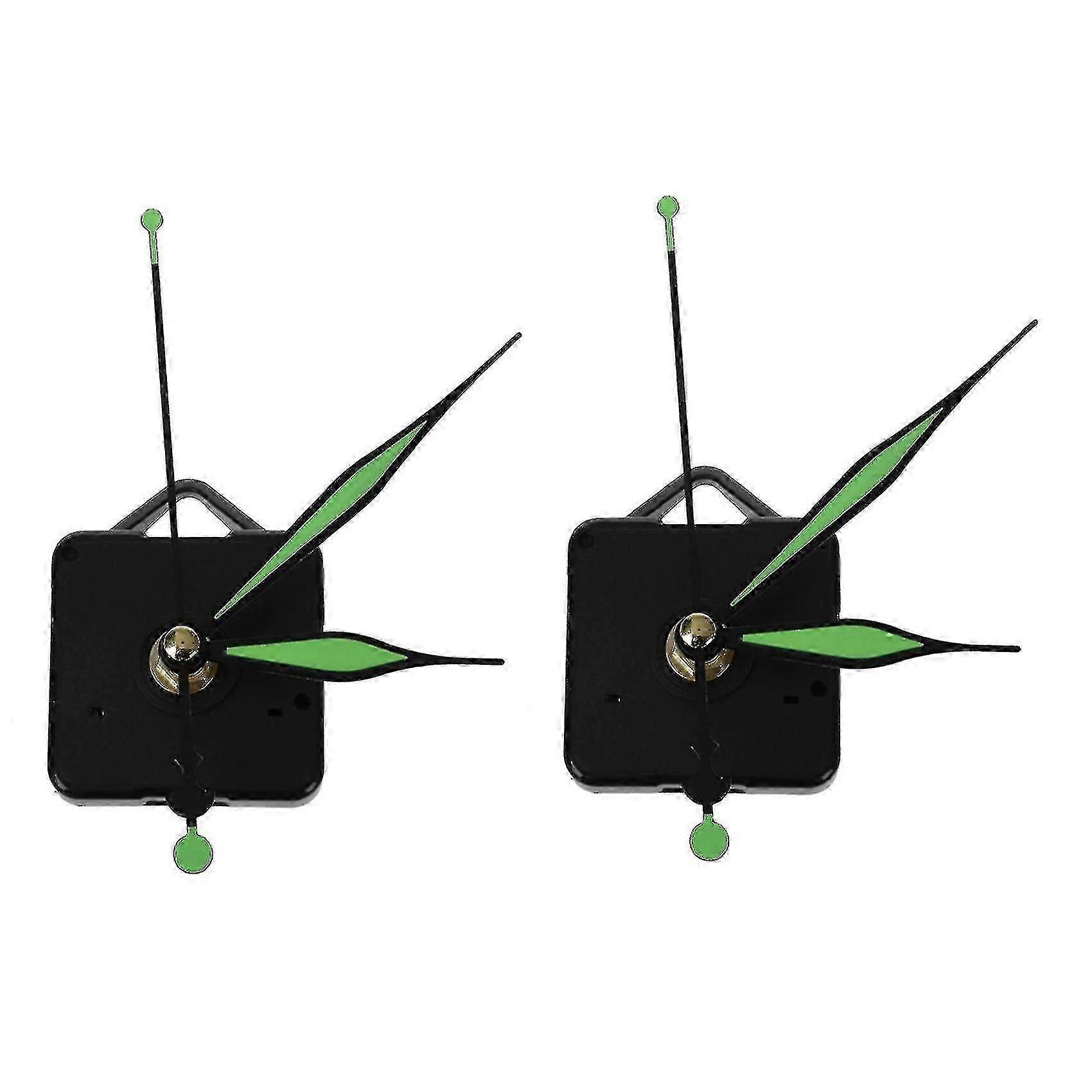 2pcs Luminous Quartz Clock Spindle Movement Mechanism