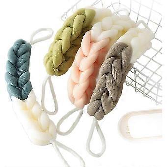 4 Packs Long Stretch Back Sponge with Rope Handles Back Scrubber Body Sponges for Bathing, Bath Shower Mesh Sponge Body Deep Cleaning-bgj