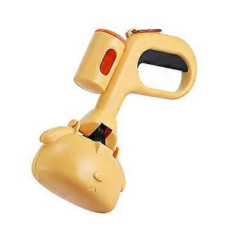 Dog Pooper Scooper Durable Plastic with Waste Bag Dispenser for Outdoor Walks Camping and Yard Cleanups