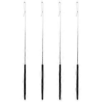 Adjustable Puppet Rods 4pcs Stainless Steel and Plastic Hand Puppet Control for Arm Movement Kids Family Puppetry Performance Tools 33cm